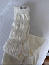貓人（MiiOW）堆堆襪女春秋款新疆棉白色小腿襪修飾腿型松口無(wú)骨長(cháng)襪配勃肯鞋 裝/松口堆堆/修飾腿型2奶白 2雙 均碼 松口堆堆襪/修飾腿型/遮肉 曬單實(shí)拍圖
