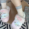 斐月伽厚襪子冬季女針織中筒襪保暖襪子學(xué)生韓系堆堆襪高顏值襪子 混色 【灰羅口 小菱格 粉色】 3雙 均碼 曬單實(shí)拍圖