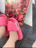 紅豆踩屎感拖鞋女夏季2025新款室內家居浴室防滑軟厚底涼拖鞋男士外穿 玫紅 【3.0版 | 踩屎感eva材質(zhì)】 36-37 (255mm) 適合37-38腳 曬單實(shí)拍圖