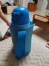 費雪兒童保溫杯316不銹鋼雙蓋中小學(xué)生喝水杯子吸管直飲兩用600ML藍色 曬單實(shí)拍圖
