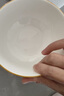 【摩登主婦同款】釉下彩米飯碗特別好看的餐具小碗家用陶瓷吃飯碗 5英寸菱格碗【1個(gè)裝】 曬單實(shí)拍圖