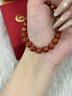 中國黃金本命佛護身符手鏈女士輕奢高端情人節禮物送女友老婆生日紀念 足金紅瑪瑙手串-大勢至【生肖屬馬】 曬單實(shí)拍圖