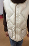羅蒙兒童輕薄羽絨馬甲新款校園保暖背心女童冬季外穿內搭坎肩 白色170 曬單實(shí)拍圖