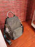 古森奴時(shí)尚撞色牛津布雙肩包女日韓輕便防水通勤尼龍背包旅游防盜帆布包 21-187707-1灰色小號 可裝平板 曬單實(shí)拍圖