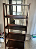 家逸全實(shí)木梯形書(shū)架置物架落地一體靠墻客廳立式書(shū)柜學(xué)生多層收納架 曬單實(shí)拍圖