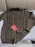皮爾卡丹（pierre cardin）高端品牌男士100%特級純羊絨衫冬季加厚保暖商務(wù)高領(lǐng)套頭毛衣 咖啡色半高領(lǐng) 660克加厚 高檔禮盒裝 L 170 建議125-140斤 曬單實(shí)拍圖