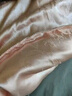 恒源祥高端家紡雙宮繭蠶絲被100桑蠶絲冬被子母被芯6-8斤春秋被空調被褥 玉色 200x230cm 8斤冬被 曬單實(shí)拍圖