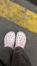 卡駱馳（CROCS）貝雅云彩女士洞洞鞋戶(hù)外休閑鞋|208186 裸粉-6PI（含智必星） 38 (240mm) 曬單實(shí)拍圖