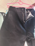 貓人（MiiOW）男士休閑褲秋冬季寬松直筒2025新款加絨加厚保暖百搭闊腿長(cháng)褲子 116黑色 加絨 XL 【適合145斤左右】 曬單實(shí)拍圖