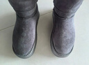 回力四季厚底雪地靴女款兩穿中筒棉靴子2025新款冬季加絨加厚高筒東北棉鞋 灰色長(cháng)款 （M16) 40 曬單實(shí)拍圖
