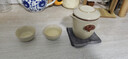 不拙戶(hù)外旅行茶具套裝便攜式出差隨身旅游茶具快客杯汝窯豆黃1壺3杯 曬單實(shí)拍圖