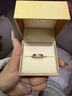 周大福碎碎冰碎冰冰銀戒指女送生日禮物AB40399 14號 曬單實(shí)拍圖