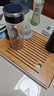 川島屋日式竹茶盤(pán)家用托盤(pán)瀝水小型簡(jiǎn)約客廳功夫茶具茶臺茶托茶海 曬單實(shí)拍圖
