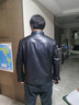 富鋌高端嚴選頭層牛皮蠶絲填充冬季皮夾克保暖立領(lǐng)男士真皮皮衣外套男 曬單實(shí)拍圖