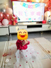 戴維貝拉兒童連衣裙春裝女童毛衣網(wǎng)紗長(cháng)袖紅色新年裙子童裝 曬單實(shí)拍圖