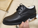 熱風(fēng)（Hotwind）【商場(chǎng)同款】男鞋正裝皮鞋春季時(shí)尚男士商務(wù)舒適休閑皮鞋婚鞋 01黑色 40 曬單實(shí)拍圖