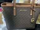 MICHAEL KORS邁克高仕 MK Jet Set Travel 小號老花手提托特包 菜籃子 深棕色 200 小號 曬單實(shí)拍圖