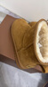 駱駝（CAMEL）雪地靴女百搭舒適暖絨平跟套筒保暖靴 L25W275157 駝色 38 曬單實(shí)拍圖
