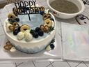 知印禮物甜品生日蛋糕同城配送定制水果新鮮烘焙動(dòng)物淡奶油送愛(ài)人朋友 森系風(fēng)（設計師款) 8英寸（適合2-6人） 曬單實(shí)拍圖