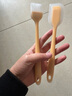 炊大皇 抗菌硅膠油刷刮刀食品刷子 烘焙油刷燒烤調料刷輔食工具2件套 曬單實(shí)拍圖
