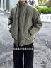 佘曼萊飛行夾克羽絨棉服男秋冬季短款三防立領(lǐng)夾棉加厚保暖棉衣外套男款 軍綠色 XL 曬單實(shí)拍圖