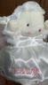 海灣兔Bunnies 七夕情人節情侶小羊玩偶毛絨公仔新婚禮物壓床娃娃一對 824336 花園婚禮小羊（灰白） 曬單實(shí)拍圖
