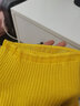 2025秋冬裝新爆款今年流行半高領(lǐng)毛衣女內搭蕾絲時(shí)髦尚洋氣打底衫 1334黃色 L  【建議111斤-120斤】 曬單實(shí)拍圖