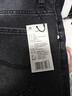 Lee25秋冬新舒適中腰錐形五袋款深灰色男牛仔褲潮 曬單實(shí)拍圖
