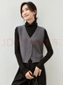 尚都比拉秋季疊搭背心V領(lǐng)弧形門(mén)襟單排扣短款無(wú)袖馬甲 曬單實(shí)拍圖