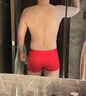 有棵樹(shù)本命年馬年紅色男士?jì)妊澞屑兠?0A抗菌四角男生送禮平角短褲禮盒 曬單實(shí)拍圖