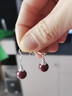 百年老鳯祥925純銀朱砂耳鉤女輕奢感耳釘復古風(fēng)耳墜紫金砂耳環(huán)氣 砂耳鉤【925純銀】 曬單實(shí)拍圖