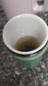 陶瓷內膽保溫杯非涂層水杯子可裝中藥專(zhuān)用保溫杯大容量戶(hù)外隨行杯 淺綠色 曬單實(shí)拍圖