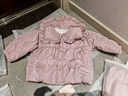 巴厘小豬女童棉服秋冬季保暖外出棉衣兒童加厚棉襖冬裝上衣女寶寶夾棉外套 灰風(fēng)鈴紫 80 曬單實(shí)拍圖