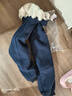 迪士尼女童加絨加厚褲子兒童運動(dòng)褲秋冬女孩衛褲冬季LX82284-G 藏青 150 曬單實(shí)拍圖