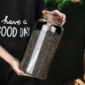 食品級玻璃瓶密封罐防潮儲物罐透明玻璃密封瓶咖啡豆防潮儲物罐 5斤儲物罐單只裝+相思木蓋子 曬單實(shí)拍圖