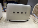 SMEG斯麥格復古烤面包片機早餐機三明治吐司多士爐多功能家用小型生日新年貨禮物官方正品6檔烘焙TSF01 奶白色（兩片式） 曬單實(shí)拍圖