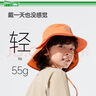 蕉下（beneunder）兒童防蚊遮陽(yáng)帽子自收納披肩漁夫帽防曬帽 幻霧紫 L 曬單實(shí)拍圖