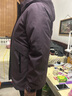 鴨鴨（YAYA）三合一中年媽媽羽絨服冬季新款內膽戶(hù)外沖鋒上衣中老年人女裝外套 葡萄紫色 XL (170) 曬單實(shí)拍圖