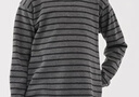 MUJI大童 起毛圓領(lǐng)長(cháng)袖T恤童裝打底衫兒童25年冬季 CB1P7A5A 黑色條紋 130 /64A 曬單實(shí)拍圖