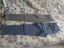 夏季薄款顯高舒適百搭牛仔褲男士青年簡(jiǎn)約直筒系帶款松緊休閑長(cháng)褲 藍色 2XL 曬單實(shí)拍圖