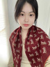 達芬奇密碼真絲桑蠶絲羊毛圍巾女士方巾高檔雙面絲巾秋冬護頸領(lǐng)巾披肩送女友 小馬車(chē) (65cm) 雙面 絲毛款  送禮袋 曬單實(shí)拍圖