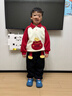 嘟嘟家男童套裝冬季女童衛衣褲子兒童拜年服紅色寶寶衣服新款冬 紅色120 曬單實(shí)拍圖