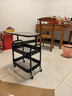 全戀中古小推車(chē)置物架可移動(dòng)沙發(fā)邊幾收納柜架子床邊桌子零食落地床頭 三層白色【加厚木板】 曬單實(shí)拍圖