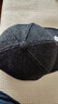冬季休閑中標棒球帽中老年秋冬帽子保暖護耳棉帽子戶(hù)外運動(dòng)鴨舌帽 黑色 可調節 曬單實(shí)拍圖