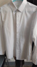 京東京造【可機洗】長(cháng)袖襯衫男商務(wù)正裝襯衫白襯衫外套秋冬 白40 曬單實(shí)拍圖