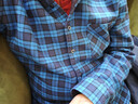 冬季純棉加絨加厚保暖襯衫中老年男士格子襯衣100%全棉上衣爸爸裝 2016 40 建議115-130斤 曬單實(shí)拍圖