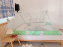 高睿家用可折疊蚊帳新款臥室兒童嬰兒蒙古包防蚊罩免安裝學(xué)生宿舍帳篷 經(jīng)典款-圍脖小貓【A類(lèi)母嬰級帳紗/無(wú)甲醛】 1.5m寬床【蚊帳寬135*長(cháng)190】免安裝易折疊易收納 曬單實(shí)拍圖