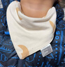 童泰（TONGTAI）嬰兒三角巾秋冬季純棉新生兒口水巾防吐奶墊巾圍嘴綠色42x21cm 曬單實(shí)拍圖