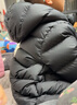 保姆鵝 兒童羽絨服男童女童連帽中長(cháng)款加厚防風(fēng)保暖羽絨外套[NG2747] 炭黑 100 曬單實(shí)拍圖