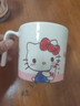 五和（WUHE）卡通馬克杯兒童水杯大容量家用可愛(ài)兒童嬰兒喝水杯牛奶杯刷牙杯 凱蒂貓手柄杯 410ml 曬單實(shí)拍圖